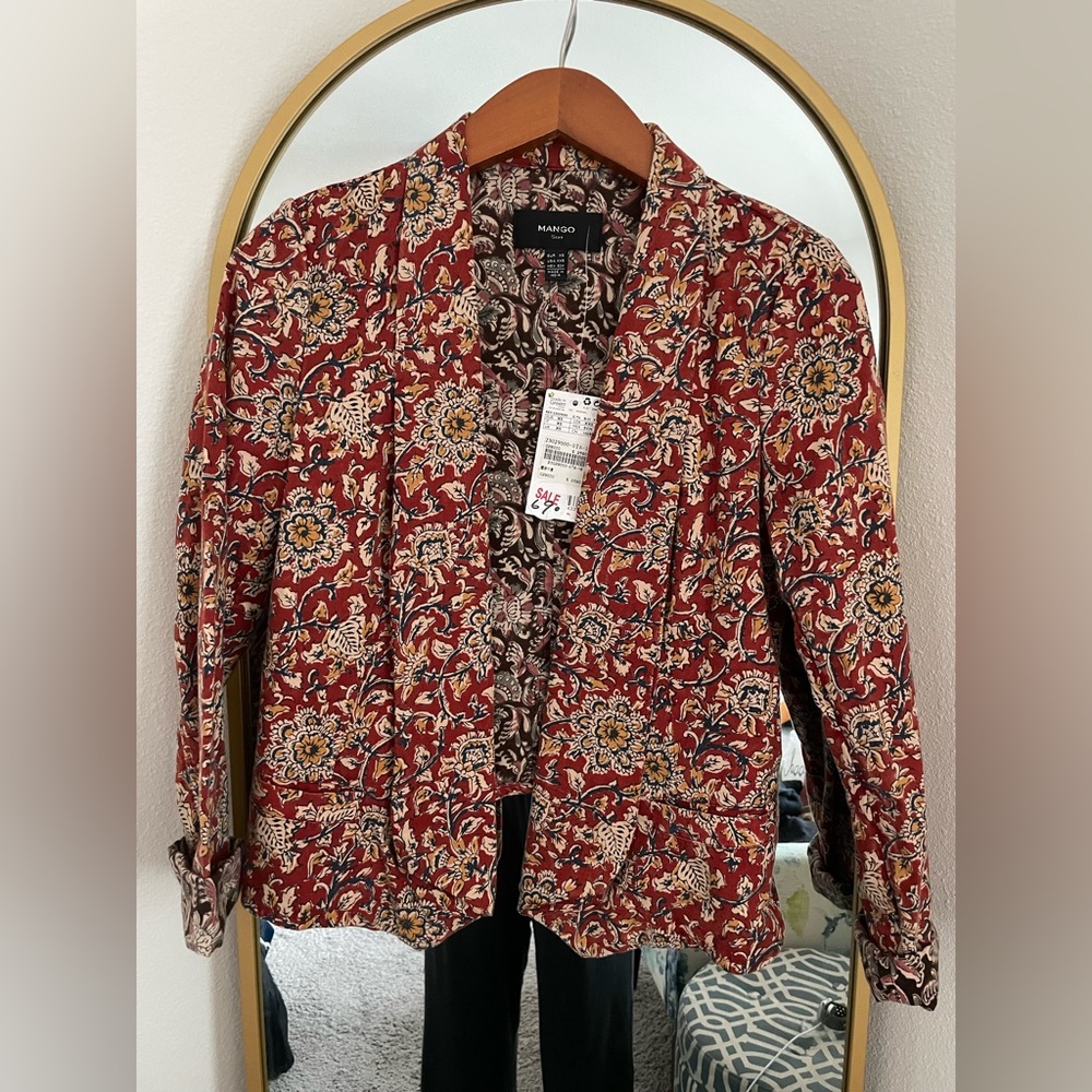 Mango floral blazer